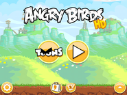 Menus principais do Angry Birds