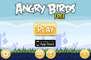 Menus principais do Angry Birds