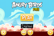 Menus principaux d'Angry Birds