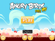 Menus principaux d'Angry Birds