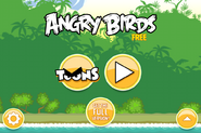 Menus principaux d'Angry Birds