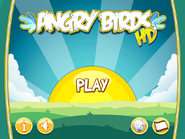 Menus principais do Angry Birds