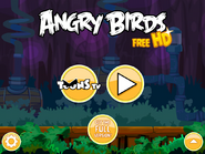 Menus principais do Angry Birds