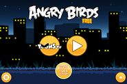 Menus principaux d'Angry Birds