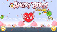 Menus principais do Angry Birds