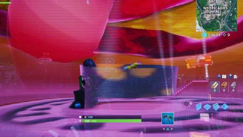 Dance inside a Tomatoide hologram and Burger Head in Fortnite