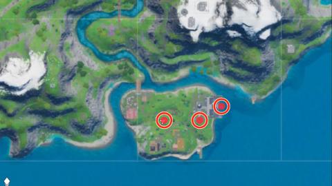 Where are the campfires in Haddock Camp in Fortnite season 3 - locations