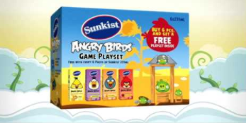 Conjunto de jogos Sunkist Angry Birds