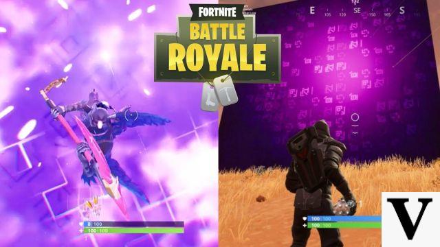 They manage to enter the mysterious purple cube of Fortnite