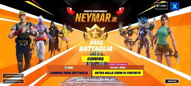 Como desbloquear Neymar Jr no Fortnite