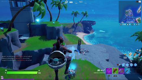 Where to investigate an anomaly detected on Shark Island in Fortnite season 6 - location