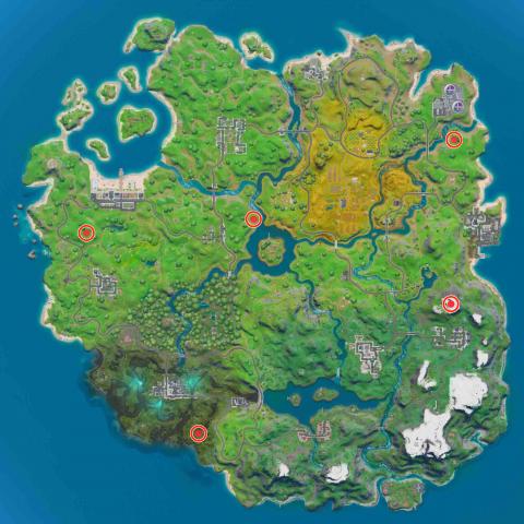 Raise the banner to capture TIE Fighter collision locations - EVERYONE location in Fortnite