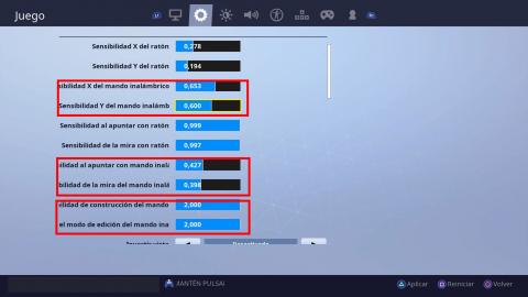 The best configurations and settings to play with the controller Fortnite season 9