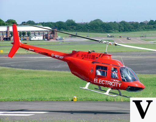 Casque de pilote d'hélicoptère Bell 206