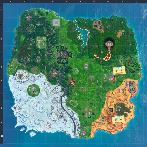 Get the Visitor recording on Floating Island and Commerce City in Fortnite - Timeless locations