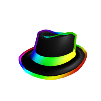 Cartoony Rainbow Fedora