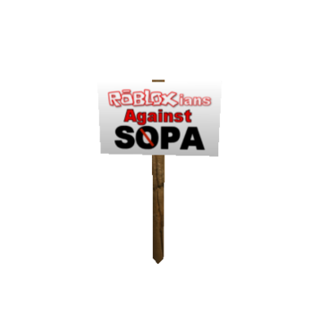 Manifestation : les ROBLOXiens contre SOPA