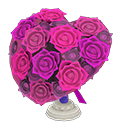 Bouquet en forme de coeur