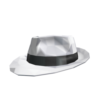 Fedora blanc Sparkle Time