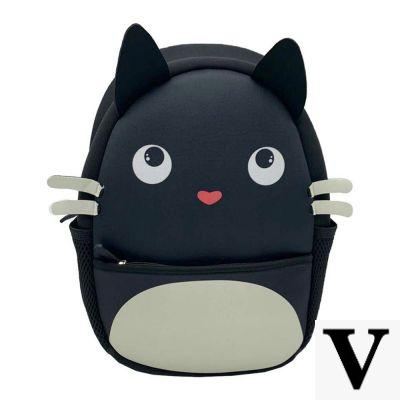 Mochila gato preto 8 bits