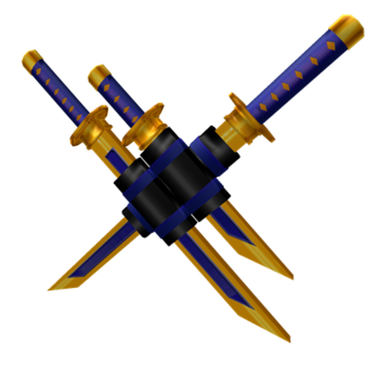 Pack d'épées de luxe dorées