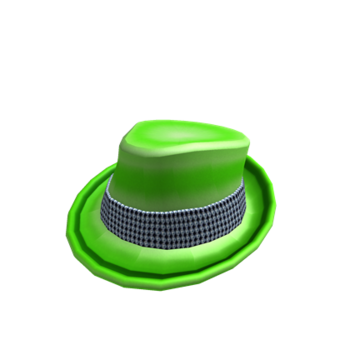 Fedora verde neón