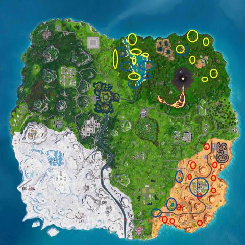 Peppers, bananas and coconuts in Fortnite: where are they and what improvements each one gives us