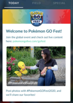 Pokémon GO Fest 2020