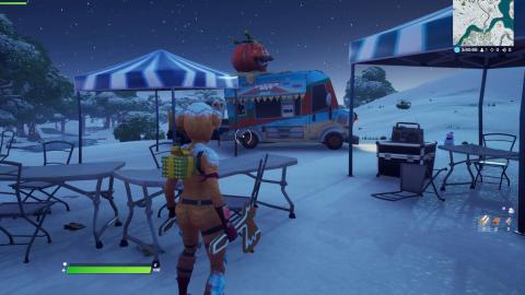Visit different food trucks in Fortnite Chapter - Cure vs Toxin challenge locations