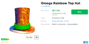 Sombrero de copa Omega Rainbow