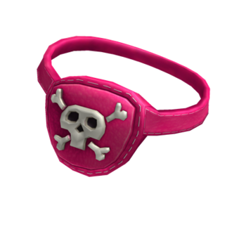 Parche pirata rosa neón
