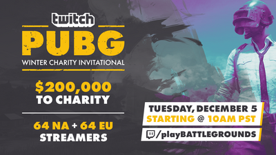 Twitch PUBG Winter Charity Invitational 2017