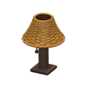 Lámpara de mesa de ratán