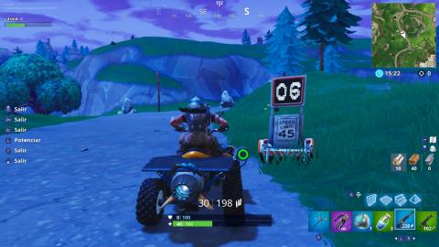Get a speed record of 27 or more on different radars in Fortnite