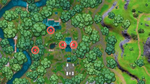 Where to place missing person signs in Alameda Afflicted and Campo Calígine in Fortnite - locations