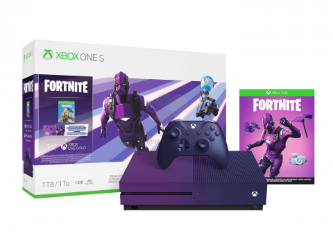Leaked a new purple Xbox One S from Fortnite with a special skin