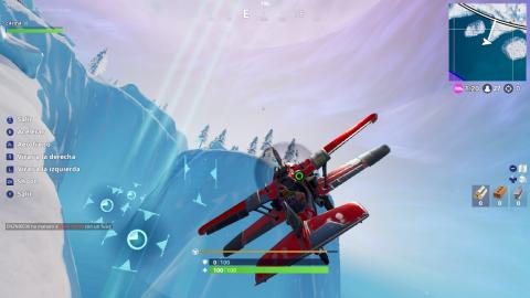 Complete time trials with a Stormwing X-4 plane in Fortnite