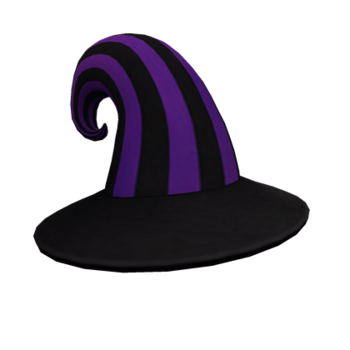 Sombrero de bruja rizado