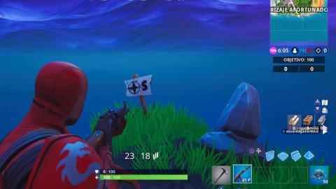 Visit the furthest points to the north, south, east and west of the island in Fortnite