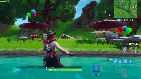 Dance at different beach parties in Fortnite - locations (14 days of summer)