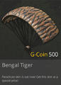 Paracaídas / piel de tigre de Bengala