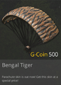 Peau de parachute/tigre du Bengale