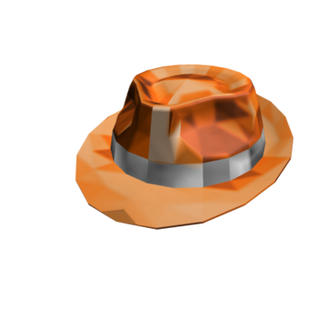 Sombrero Fedora Naranja Sparkle Time