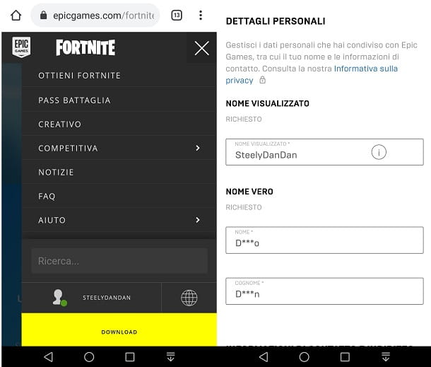 Comment changer de nom sur Fortnite Nintendo Switch