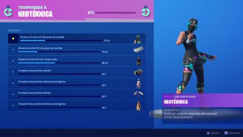 Neotéknica Skin in Fortnite - How to unlock all styles, accessories and appearances