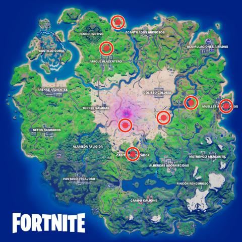 The best places to land in Fortnite season 5 (places with more chests and exotic loot)