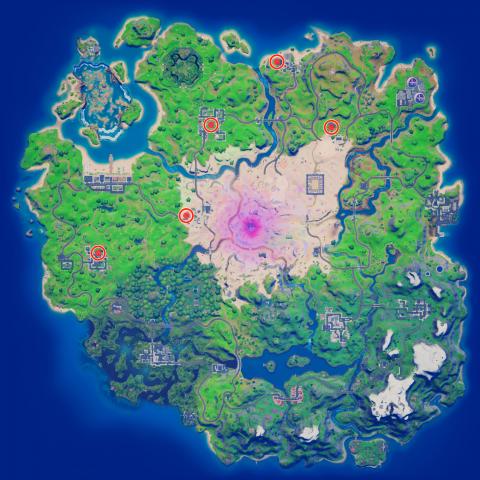 Where are the Christmas trees in Fortnite season 5 - Operation Cooling down