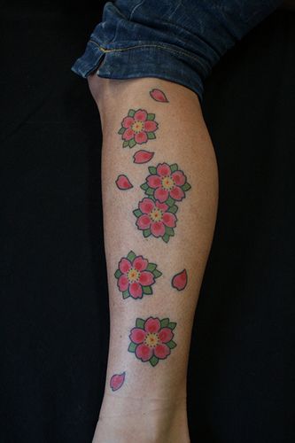 Baguette en fleurs de cerisier