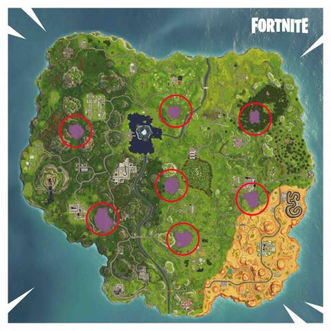 Visit all corrupted areas in Fortnite, complete the challenge