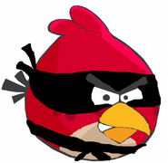 Oiseau Ninja rouge